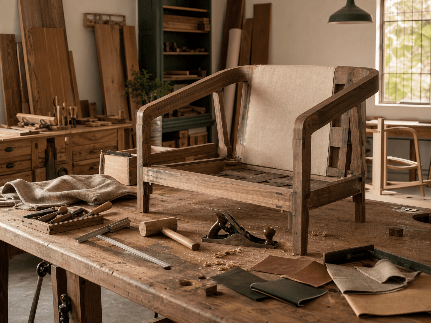 Workshop joinery bench in Narol